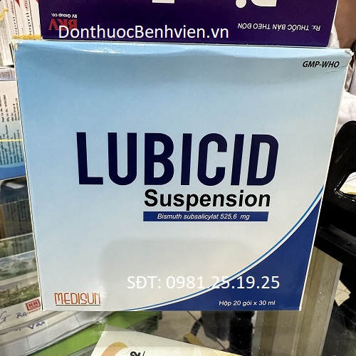 Hỗn dịch uống Thuốc Lubicid