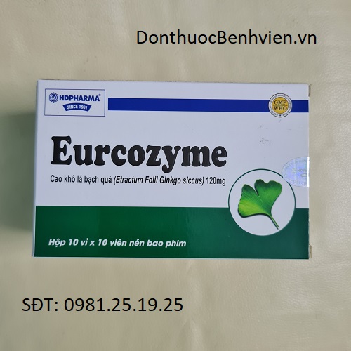 Hộp 100 viên Thuốc Eurcozyme 120mg