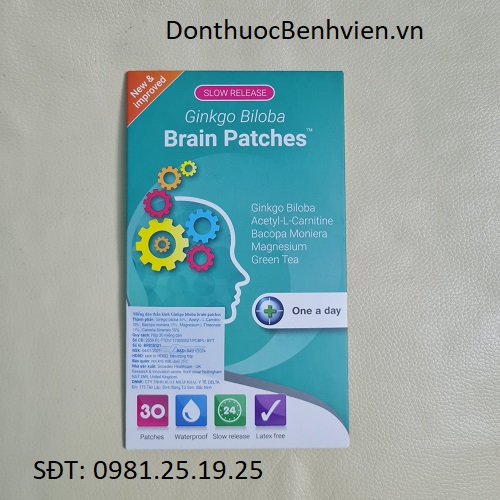 Miếng dán thần kinh Ginkgo Biloba Brain Patches