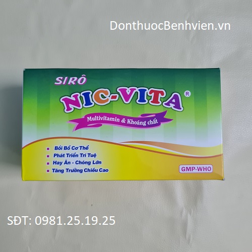 Siro uống Thuốc Nic-Vita 10ml