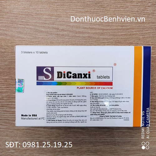 Thực phẩm bảo vệ sức khỏe S-Dicanxi