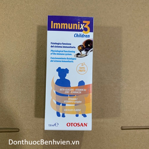 Thực phẩm bảo vệ sức khỏe Siro Immunix3 Chidren