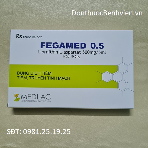 Thuốc Fegamed 0.5 Medlac - Hộp 10 ống | Donthuocbenhvien.vn