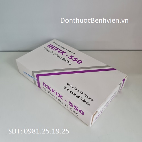 Thuốc Refix 550 MG - Hộp 30 Viên | Donthuocbenhvien.vn