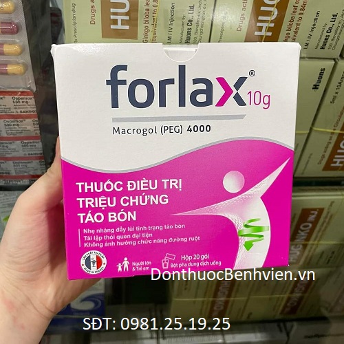 Thuốc Forlax 10g