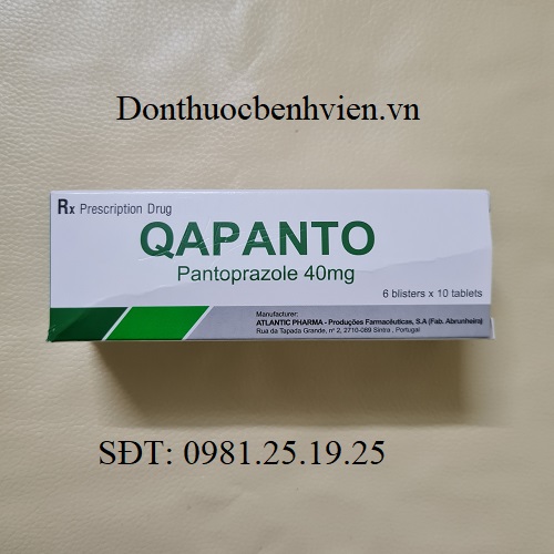 Thuốc Qapanto Pantoprazol 40mg