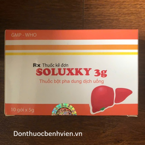 Thuốc bột pha dung dịch uống Soluxky 3g