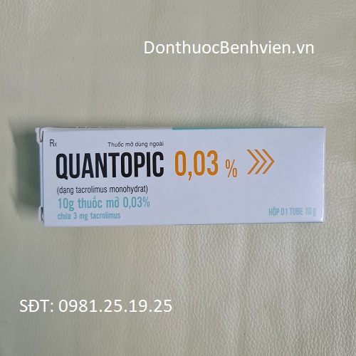 Thuốc mỡ dùng ngoài Quantopic 0.03%