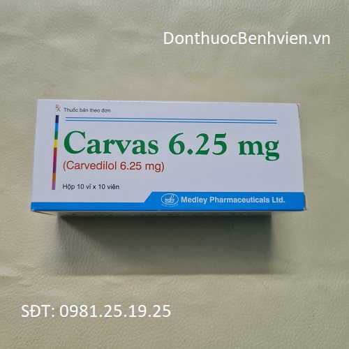 Thuốc uống Carvas 6.25mg