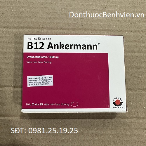 Viên nén Bao Đường Thuốc B12 Ankermann - Hộp 30 Viên