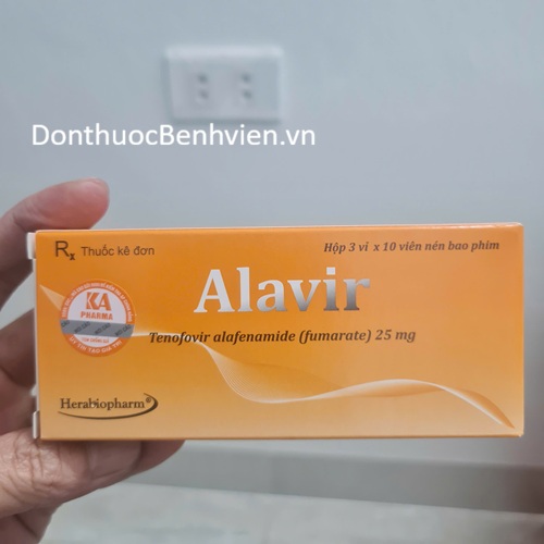 Viên nén bao phim Thuốc Alavir 25mg - Hộp 30 Viên | Donthuocbenhvien.vn