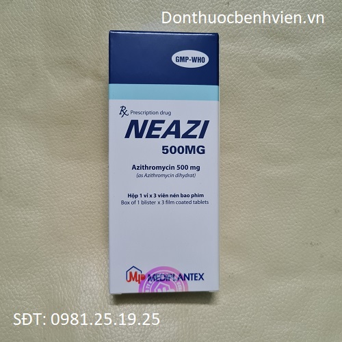 Viên nén bao phim Thuốc Neazi 500mg