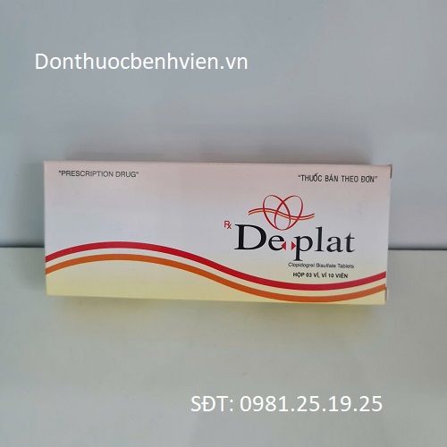 Viên uống Thuốc Deplat 75mg - Hộp 30 Viên | Donthuocbenhvien.vn