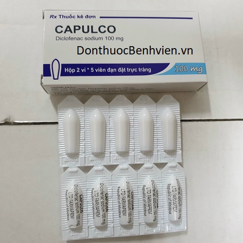 Viên Đạn Đặt Trực Tràng Capulco 100mg