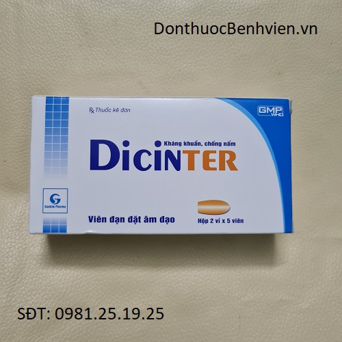 Viên Đạn đặt Âm Đạo Thuốc Dicinter
