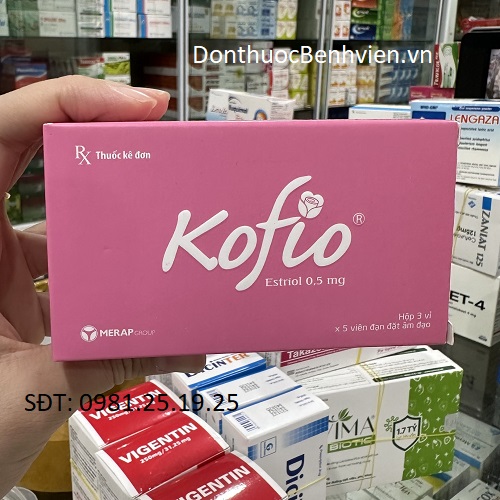 Viên đạn đặt Âm Đạo Thuốc Kofio 0.5mg