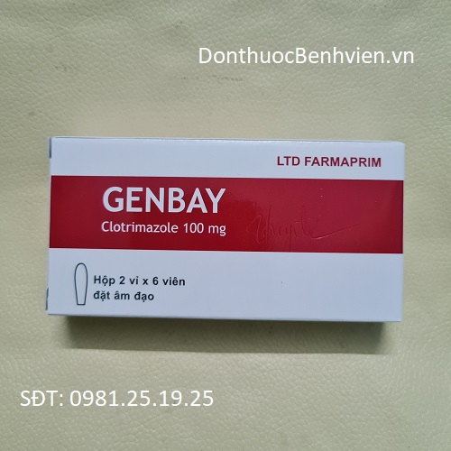 Viên đặt Âm Đạo Thuốc Genbay 100mg