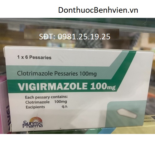 Viên đặt Âm Đạo Vigirmazole 100mg