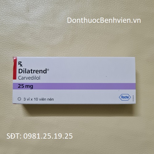 Viên Nén Thuốc Dilatrend 25mg