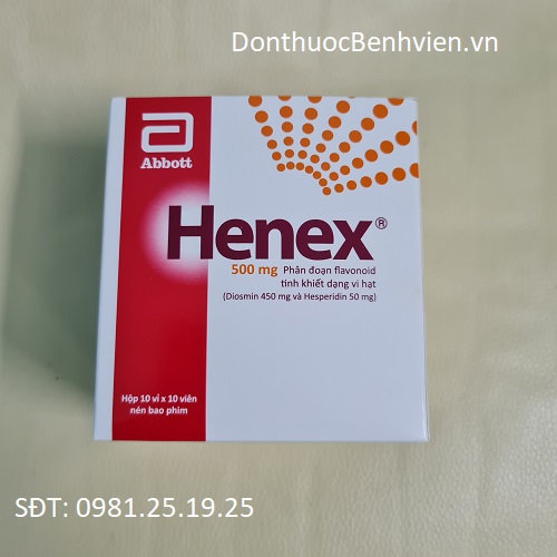 Viên Nén bao Phim Thuốc Henex 500mg