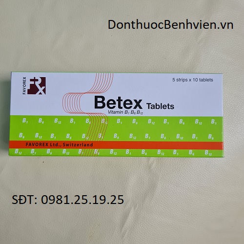 Viên Nén bao phim Betex