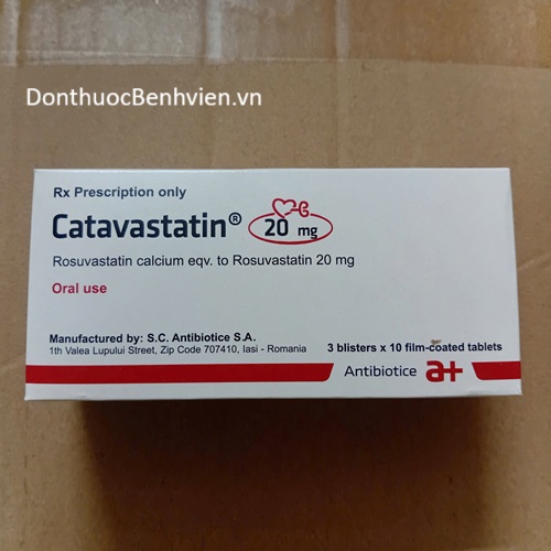 Viên Uống Thuốc Catavastatin 20mg