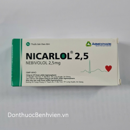 Viên Uống Thuốc Nicarlol 2.5mg