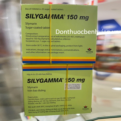 Viên bao đường Thuốc Silygamma 150mg
