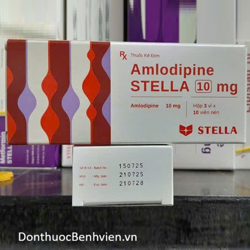 Viên nén Thuốc Amlodipine Stella 10mg
