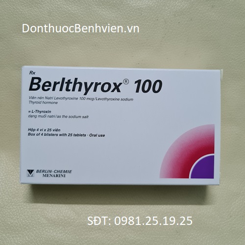 Viên nén Thuốc Berlthyrox 100