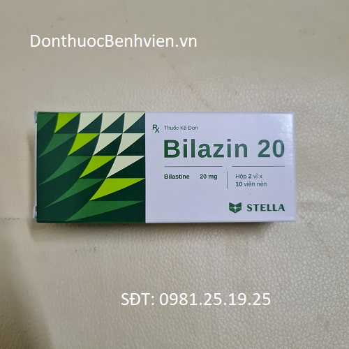 Viên nén Thuốc Bilazin 20mg