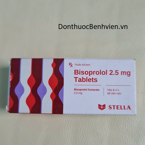 Viên nén Thuốc Bisoprolol 2.5mg Tablets Stella