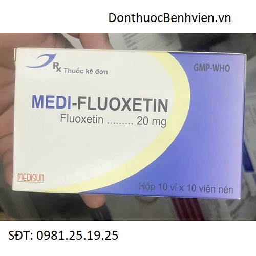 Viên nén Thuốc Medi-Fluoxetin 20mg
