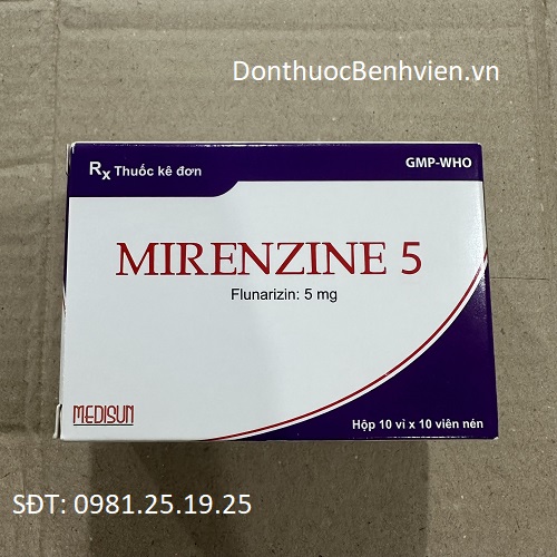 Viên nén Thuốc Mirenzine 5mg Medisun