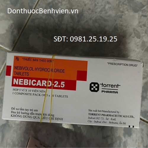 Viên nén Thuốc Nebicard 2.5mg