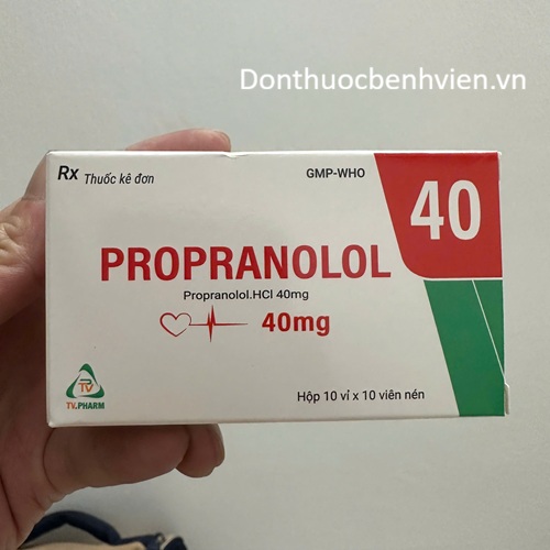 Viên nén Thuốc Propranolol 40mg TVpharm