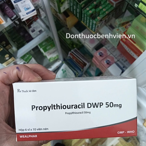 Viên nén Thuốc Propylthiouracil DWP 50mg Wealphar