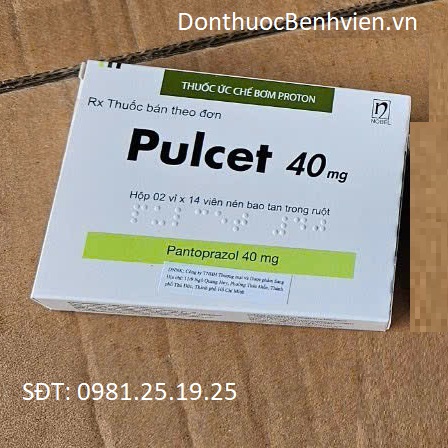 Viên nén Thuốc Pulcet 40mg