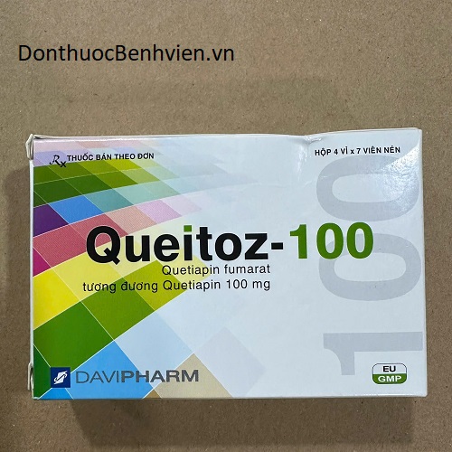 Viên nén Thuốc Queitoz 100mg Davipharm