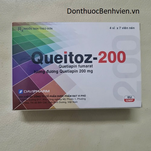 Viên nén Thuốc Queitoz 200mg Davipharm