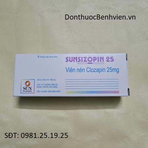Viên nén Thuốc Sunsizopin 25mg
