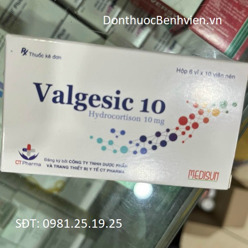 Viên nén Thuốc Valgesic 10mg Medisun