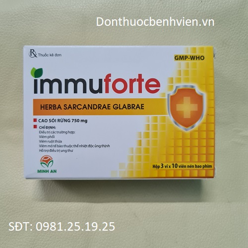 Viên nén bao phim Immuforte 750mg