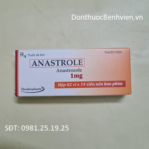 Viên nén bao phim Thuốc Anastrole 1mg