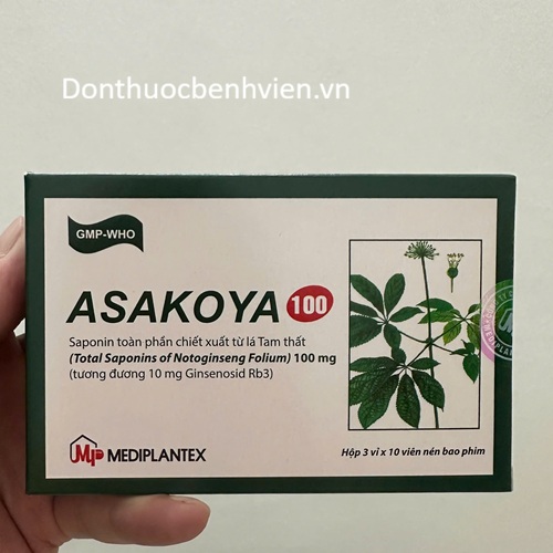 Viên nén bao phim Thuốc Asakoya 100mg