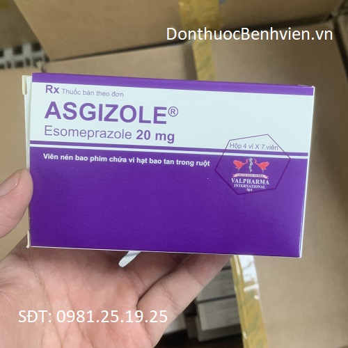 Viên nén bao phim Thuốc Asgizole 20mg