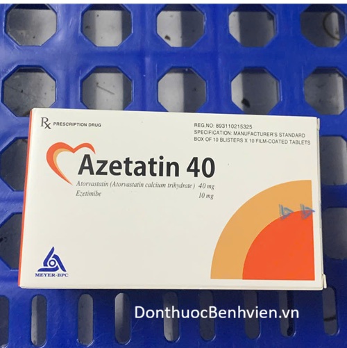 Viên nén bao phim Thuốc Azetatin 40