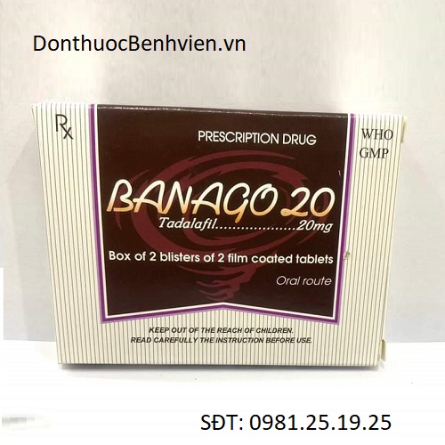 Viên nén bao phim Thuốc Banago 20mg