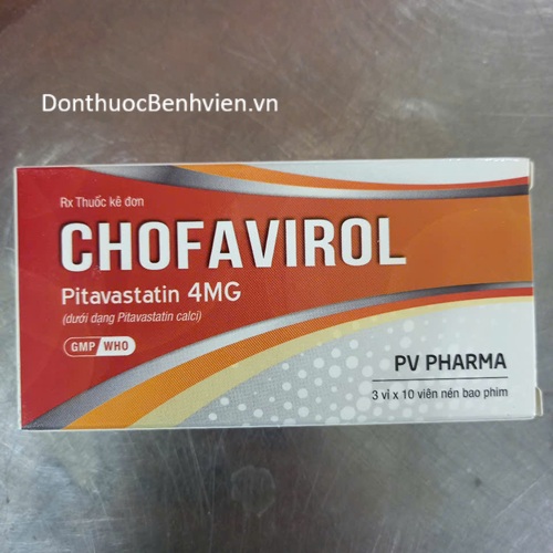Viên nén bao phim Thuốc Chofavirol 4mg