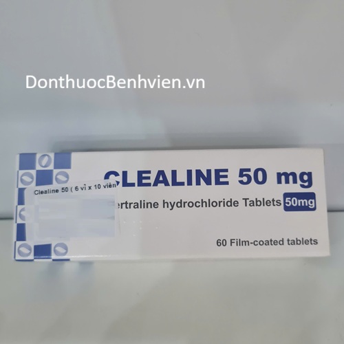 Viên nén bao phim Thuốc Clealine 50mg